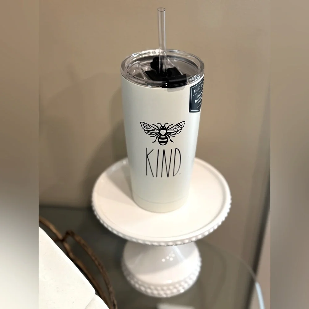 New Rae Dunn Bee Kind Tumbler with Lid Insulated Stainless Steel 17 oz 🐝 - Picture 4 of 6